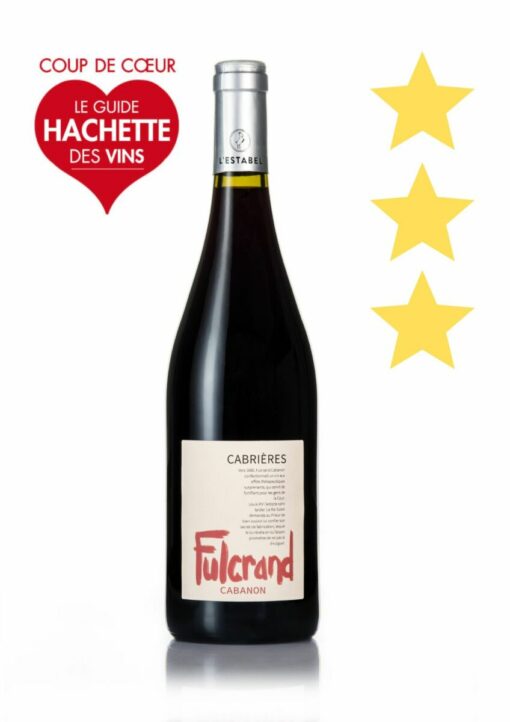 FULCRAND CABANON ROUGE 2022 AOP Languedoc Cabrières, coup de coeur et 3 étoiles dans le Guide Hachette 2025