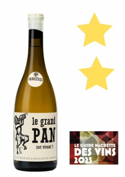 Le Grand Pan blanc (Vin Bio) 2023 Clairette du Languedoc Cabrières, 2 étoiles dans le Guide Hachette 2025