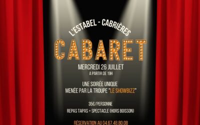 SOIREE CABARET A CABRIERES AVEC « SHOW BIZZ »