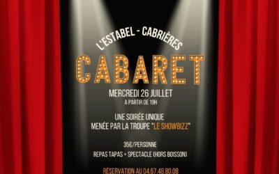 SOIREE CABARET A CABRIERES AVEC “SHOW BIZZ”