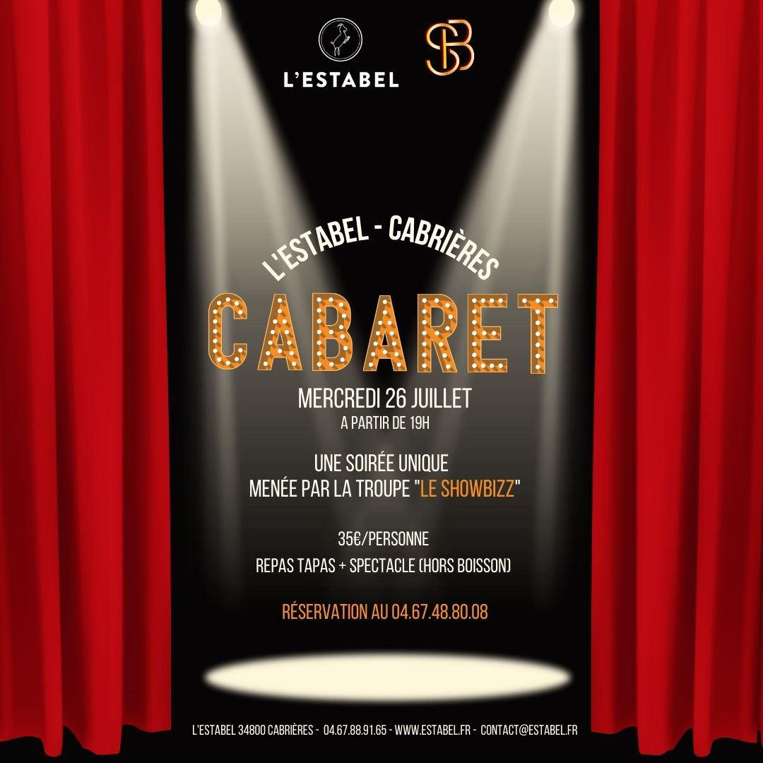 SOIREE CABARET A CABRIERES AVEC 