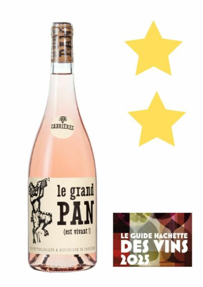Le grand Pan rosé (Vin bio) 2023 AOP Languedoc Cabrières, 2 étoiles dans le Guide Hachette 2025