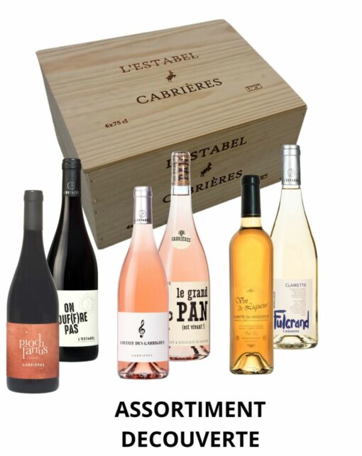 Coffret Bois 6 bouteilles "Assortiment Découverte"