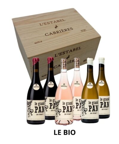 Le coffret Bois 6 bouteilles "BIO"
