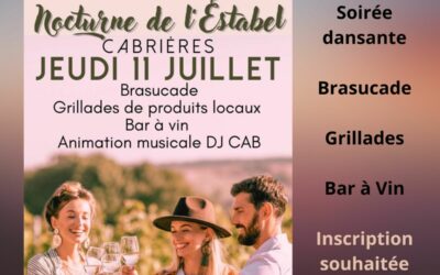 Jeudi 11 Juillet : NOCTURNE A CABRIERES AVEC BRASUCADE ET DJ