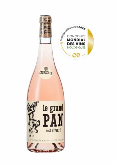 Le grand Pan rosé (Vin bio) 2024 AOP Languedoc Cabrières Médaille d'OR à Millésime Bio