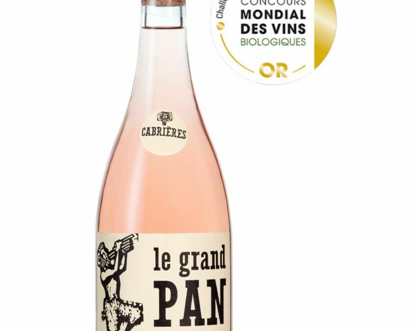 Le grand Pan rosé (Vin bio) 2024 AOP Languedoc Cabrières Médaille d’OR à Millésime Bio